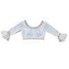 100% Cotton Readymade Blouse with Laces and Frills by confidAnce